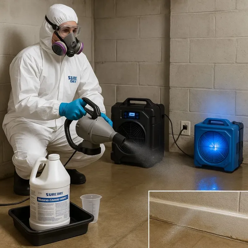 Sanitization and Odor Removal process in Holly Ridge, NC